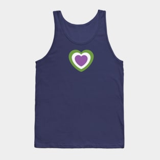 genderqueer colors heart Tank Top